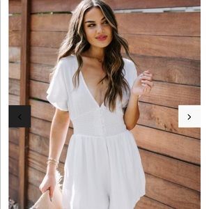 Vici White Romper